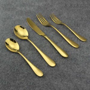 En stock 100 Sets de alta calidad oro rosa real negro utensilio de acero inoxidable Set tenedor cuchillo cuchillos cubiertos vajilla A través de DHL
