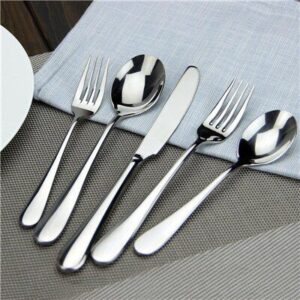 En stock 100 Sets de alta calidad oro rosa real negro utensilio de acero inoxidable Set tenedor cuchillo cuchillos cubiertos vajilla A través de DHL
