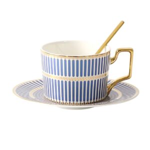 Filiżanka Do Kawy - Styl Vintage - Pozłacana Z Łyżeczką - Piękny Prezent