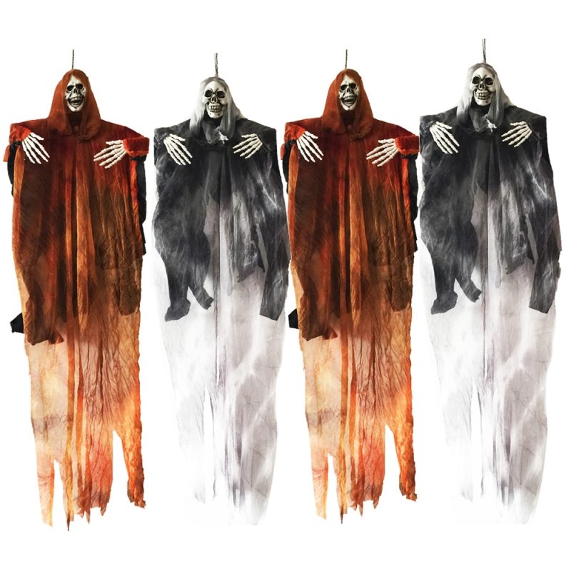 Ozdoba Na Halloween - Wiszący Duch - Zestaw 4 Szt