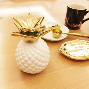 Ceramiczna Skarbonka - ANANAS - Idealna Do Ozdoby . Domu