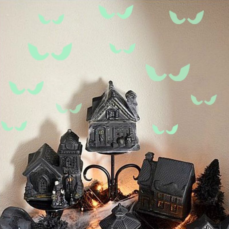Ozdoby Na Halloween - Świecące Oczy - 18 Szt