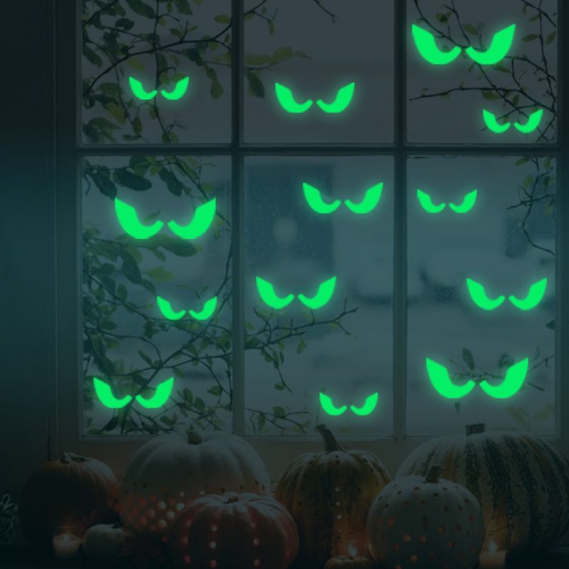 Ozdoby Na Halloween - Świecące Oczy - 18 Szt
