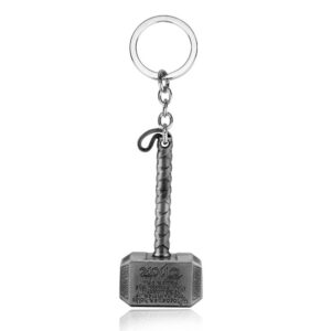 RJ New 20 Pcs/Lot Avengers 3 Thor Axe Hammer Keychains Bronze Silver Mjolnir Infinity War Men Women Keyring Cosplay Jewelry