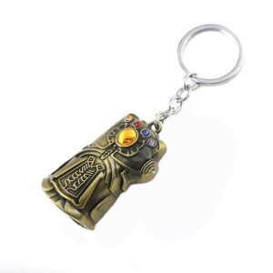 RJ New 20 Pcs/Lot Avengers 3 Thor Axe Hammer Keychains Bronze Silver Mjolnir Infinity War Men Women Keyring Cosplay Jewelry
