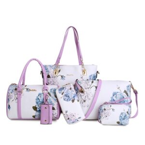 Torby Damskie - Styl Shopper - Komplet Na Każdą Okazję 5 szt + Portfelik