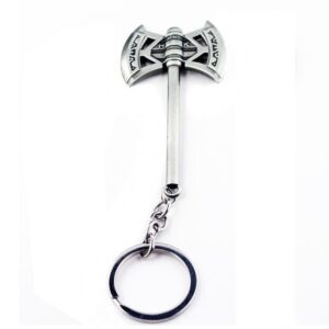 RJ New 20 Pcs/Lot Avengers 3 Thor Axe Hammer Keychains Bronze Silver Mjolnir Infinity War Men Women Keyring Cosplay Jewelry