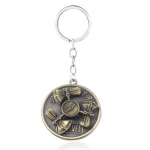 RJ New 20 Pcs/Lot Avengers 3 Thor Axe Hammer Keychains Bronze Silver Mjolnir Infinity War Men Women Keyring Cosplay Jewelry