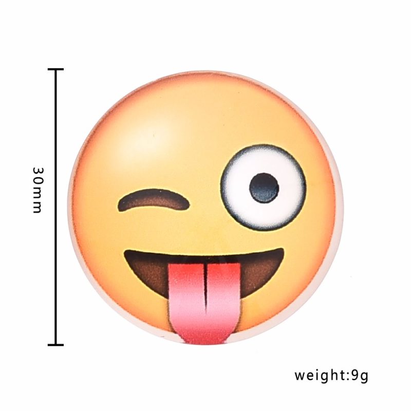 Magnes Na Lodówkę - Emotikon - 3D - Zestaw 13 Szt  (Random)