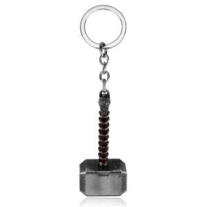 RJ New 20 Pcs/Lot Avengers 3 Thor Axe Hammer Keychains Bronze Silver Mjolnir Infinity War Men Women Keyring Cosplay Jewelry