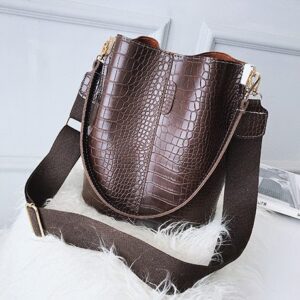 Torba Damska - LUXUSOWA W Stylu Shopper - Crocodile