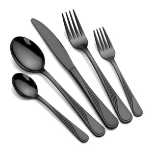 Zestaw  Sztućców 24 szt - HOME DECOR - 24/30 Szt - Czarny 30 Szt