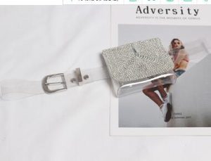 Pas Damski Z DIAMENTOWYM PORTFELIKIEM - Promocja