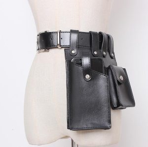 Pas Damski - Szeroki - Gorset Z Etui - PUNK STYLE