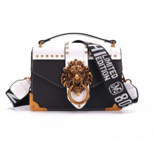 Torebka Damska - Fashion Metal Lion - Na Ramię - LUXUSOWA