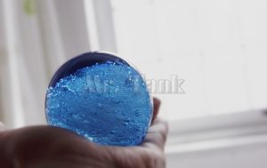 Sztuczne Szkło Artystyczne - Ocean -  Ręcznie Szkliwiona - Luksusowa Dekoracja  (Niebieski L)