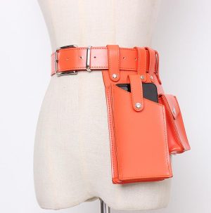 Pas Damski - Szeroki - Gorset Z Etui - PUNK STYLE
