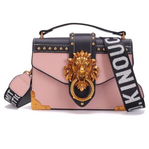 Torebka Damska - Fashion Metal Lion - Na Ramię - LUXUSOWA