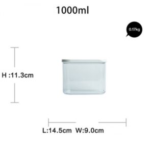 Pojemniki Do Żywności  - Przeźroczyste - 0.45L 1.0L 1.5L 2.0L - OKAZJA