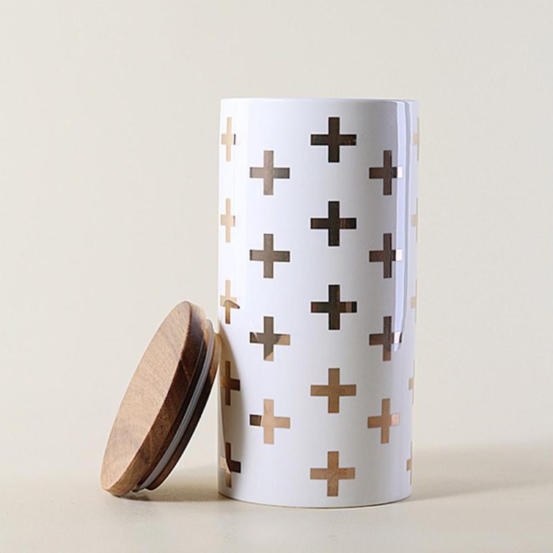 Pojemnik Ceramiczny - Z Pokrywką - NORDIC - Wielofunkcyjny