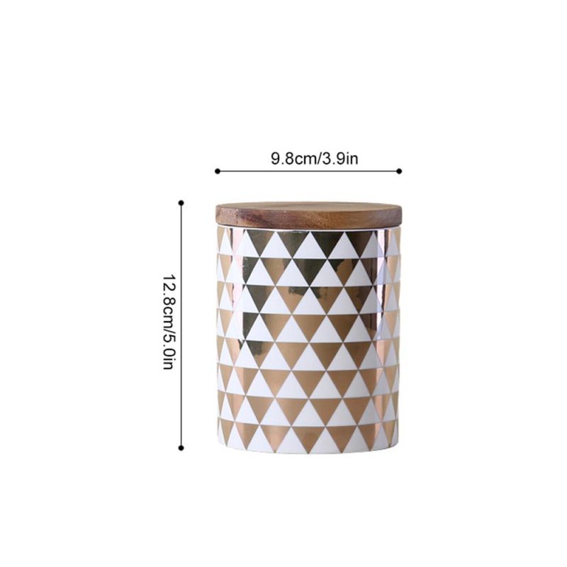 Pojemnik Ceramiczny - Z Pokrywką - NORDIC - Wielofunkcyjny