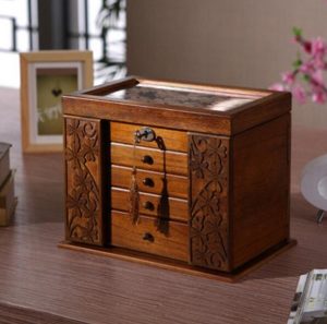 Organizer Drewniany W Stylu RETRO - Na Biżuterię - NOWOŚĆ