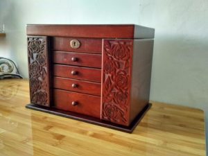Organizer Drewniany W Stylu RETRO - Na Biżuterię - NOWOŚĆ