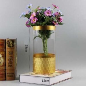 Wazon Hexagon - Złoty -  Home Decor