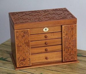 Organizer Drewniany W Stylu RETRO - Na Biżuterię - NOWOŚĆ