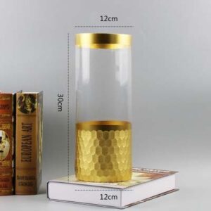 Wazon Hexagon - Złoty -  Home Decor