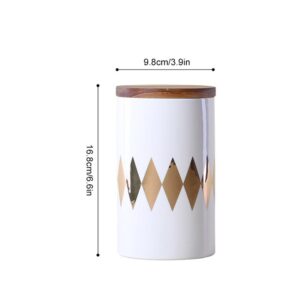 Pojemnik Ceramiczny - Z Pokrywką - NORDIC - Wielofunkcyjny