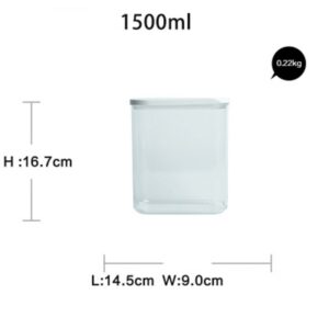 Pojemniki Do Żywności  - Przeźroczyste - 0.45L 1.0L 1.5L 2.0L - OKAZJA