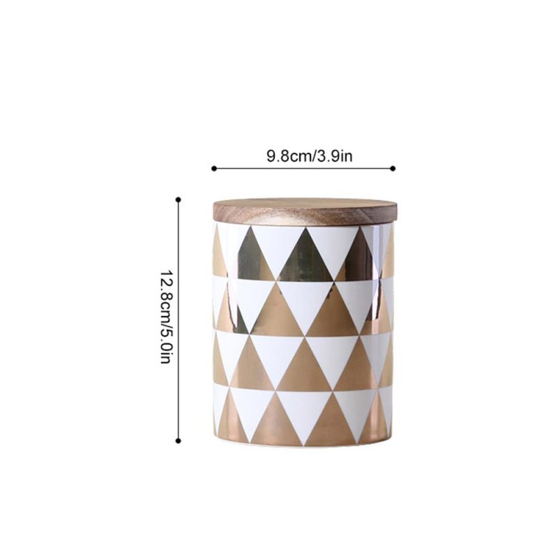 Pojemnik Ceramiczny - Z Pokrywką - NORDIC - Wielofunkcyjny