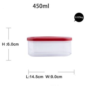 Pojemniki Do Żywności  - Przeźroczyste - 0.45L 1.0L 1.5L 2.0L - OKAZJA