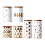 Pojemnik Ceramiczny - Z Pokrywką - NORDIC - Wielofunkcyjny