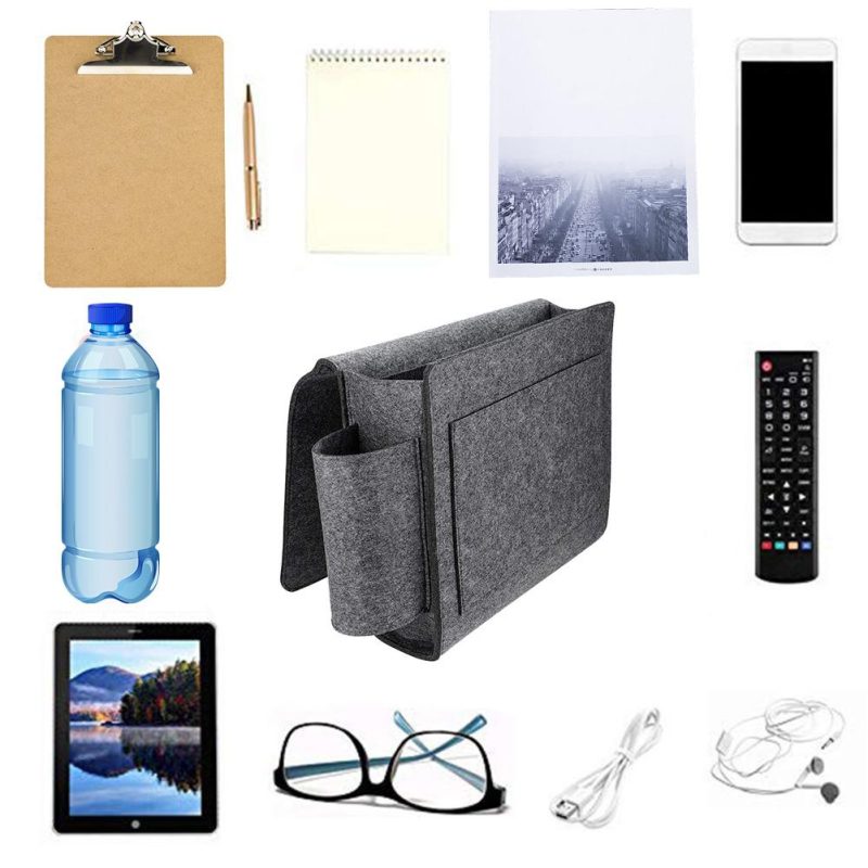 Filc - Przyłóżkowy Wiszący Organizer - Duży