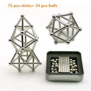 Magiczna Kostka - 63-189 szt. Magnesy Metalowe - Zabawki Edukacyjne