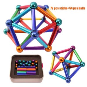 Magiczna Kostka - 63-189 szt. Magnesy Metalowe - Zabawki Edukacyjne