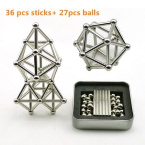 Magiczna Kostka - 63-189 szt. Magnesy Metalowe - Zabawki Edukacyjne