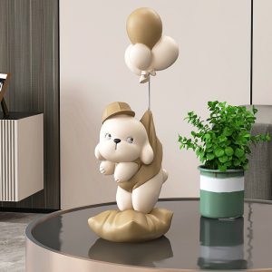 Niedźwiedź I Pies  Z Balonami