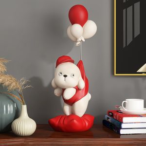 Niedźwiedź I Pies  Z Balonami