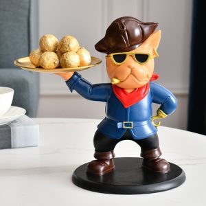 Piracka Figurka Bulldog W Okularach - Na Biżuterię
