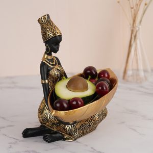 Figurka Afrykańskiej Kobiety - Organizer Na Biżuterię