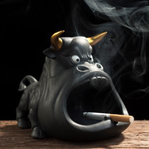 Kreskówkowa Krowa Popielniczka Ceramiczna