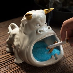 Kreskówkowa Krowa Popielniczka Ceramiczna