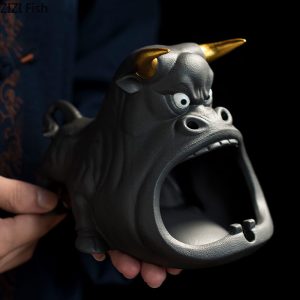 Kreskówkowa Krowa Popielniczka Ceramiczna