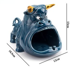 Kreskówkowa Krowa Popielniczka Ceramiczna