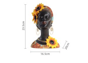 Afrykańska Kobieta - Figurka Z Żywicy
