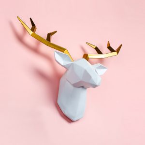 Figura  Głowa Jelenia Z Żywicy - Wieszak