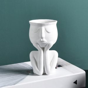 Wazon Ceramiczny "Ludzka Myśl" - Łączący Naturę I Sztukę